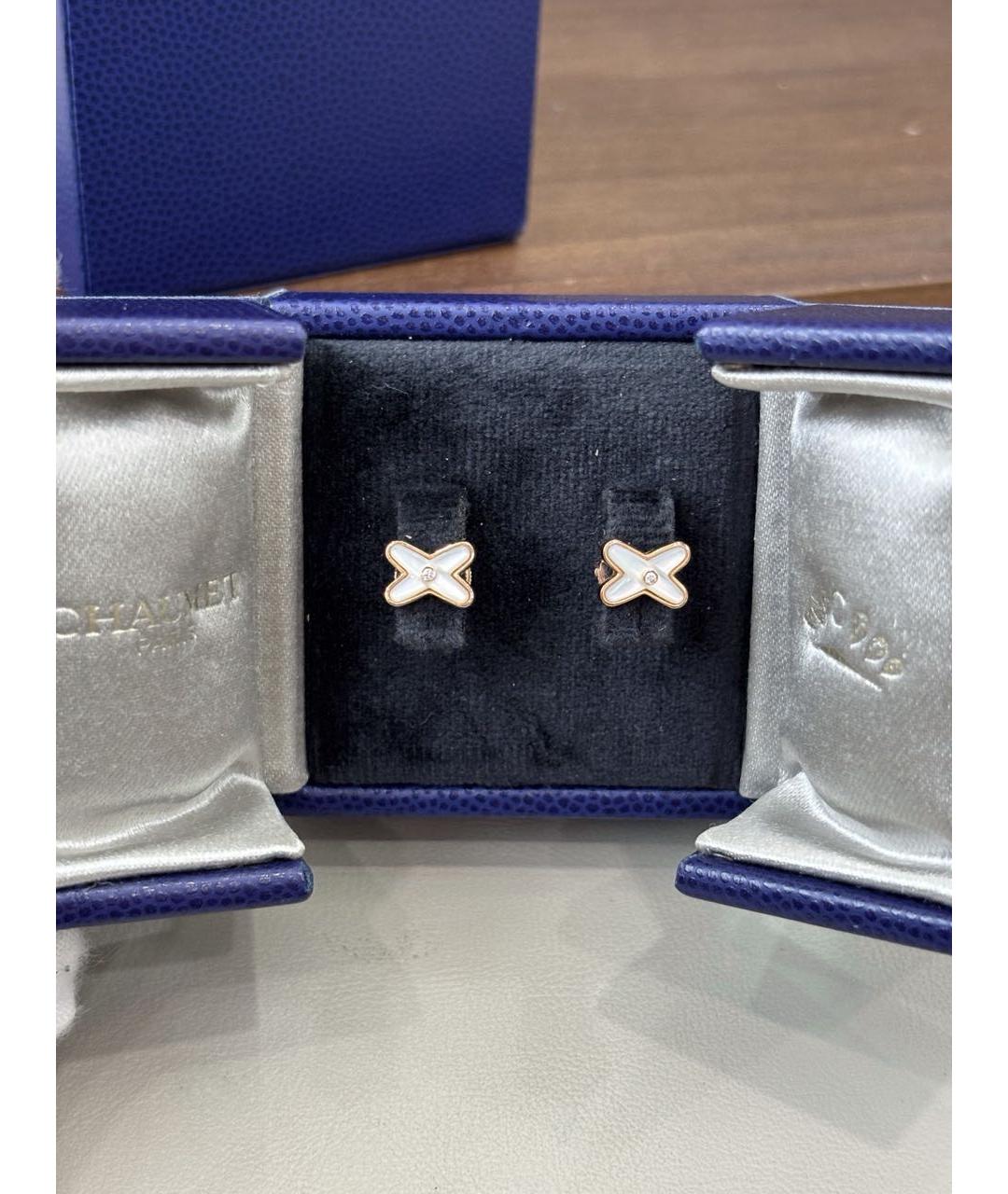 CHAUMET Белые серьги из розового золота, фото 4