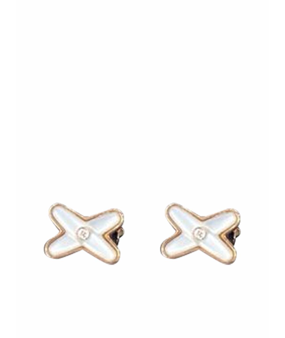 CHAUMET Белые серьги из розового золота, фото 1