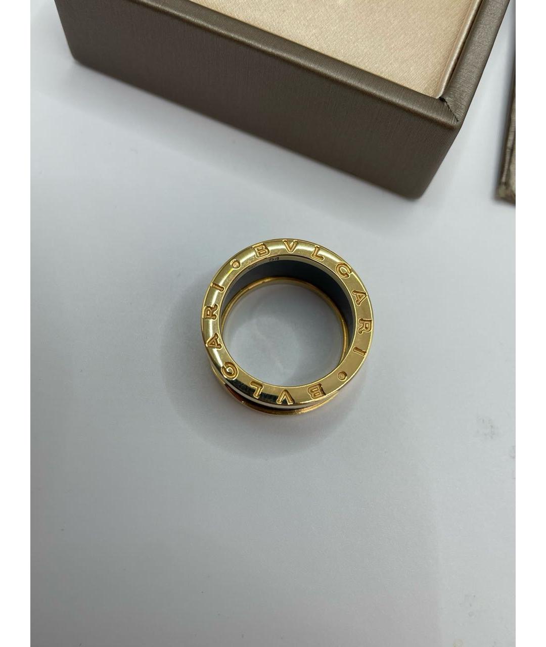 BVLGARI Черное кольцо из розового золота, фото 3