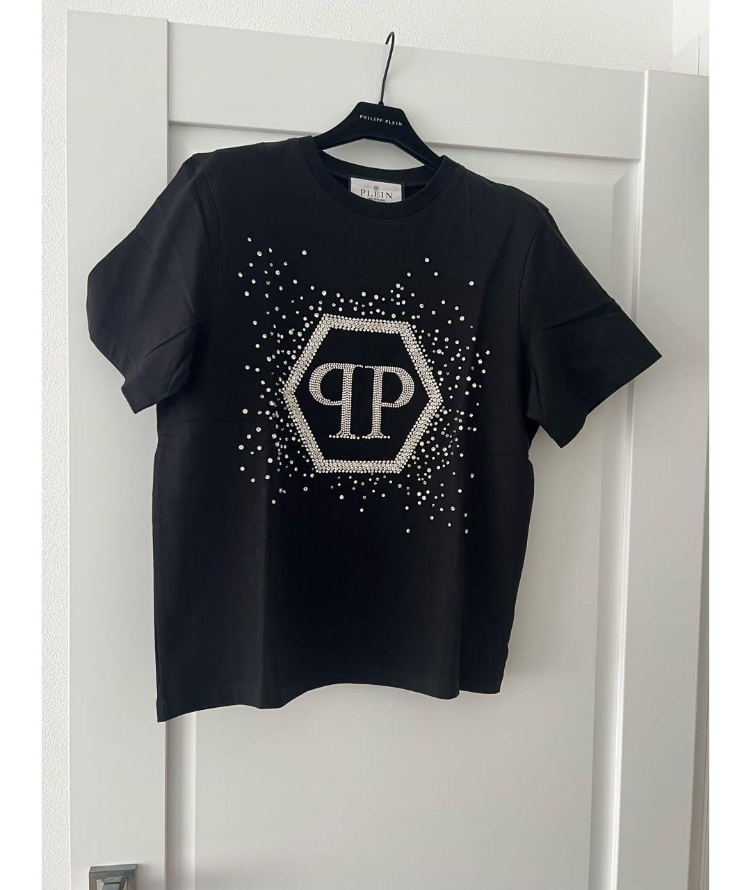 PHILIPP PLEIN Черная хлопковая футболка, фото 6