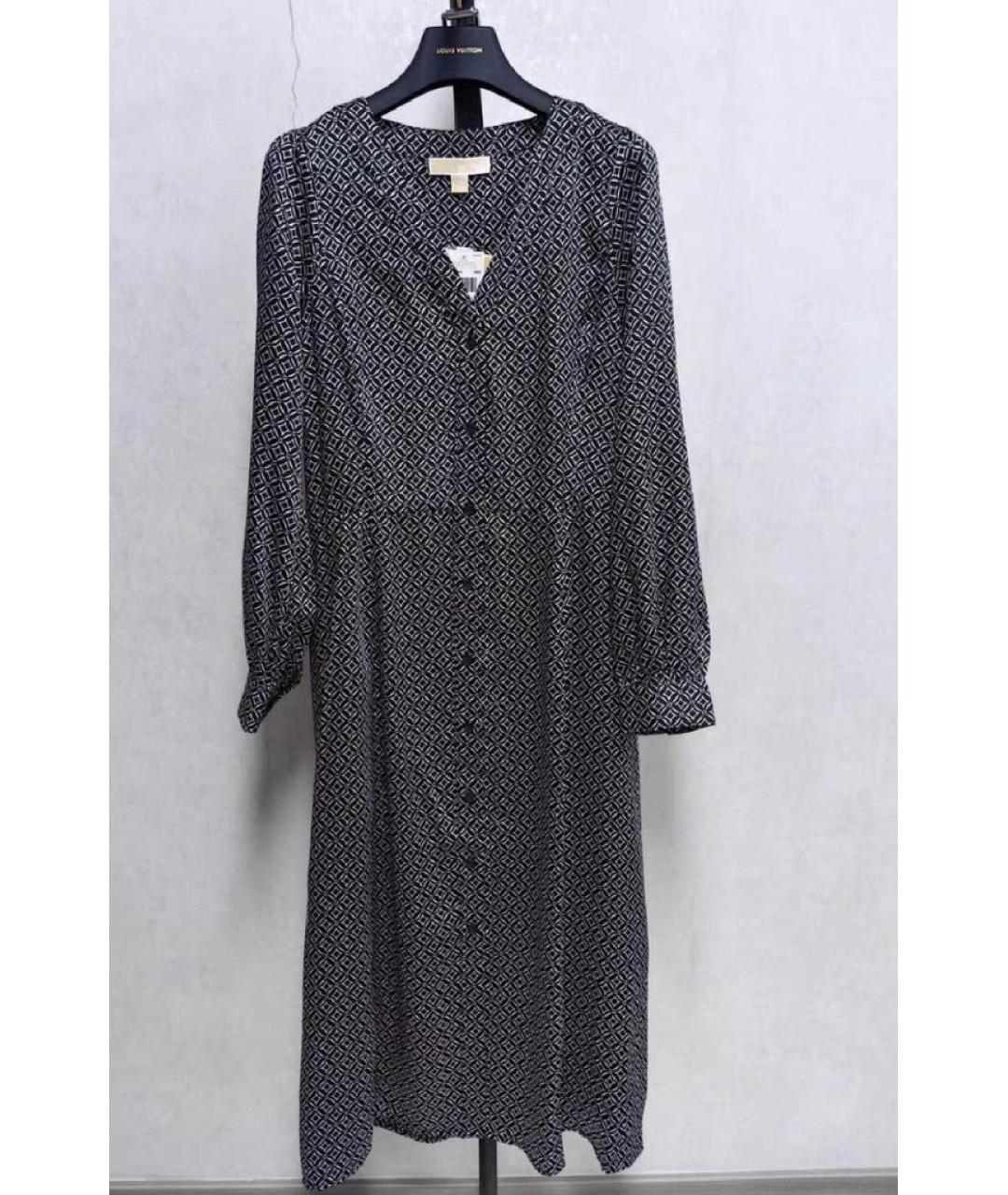 MICHAEL KORS Черное полиэстеровое повседневное платье, фото 6