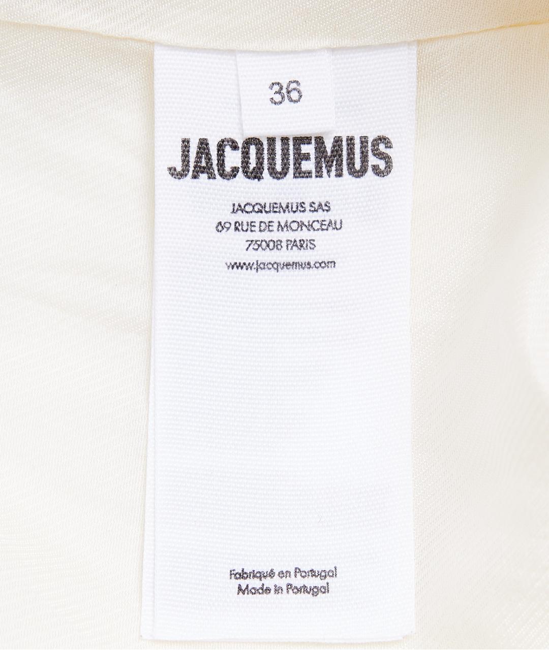 JACQUEMUS Белая шерстяная куртка, фото 3