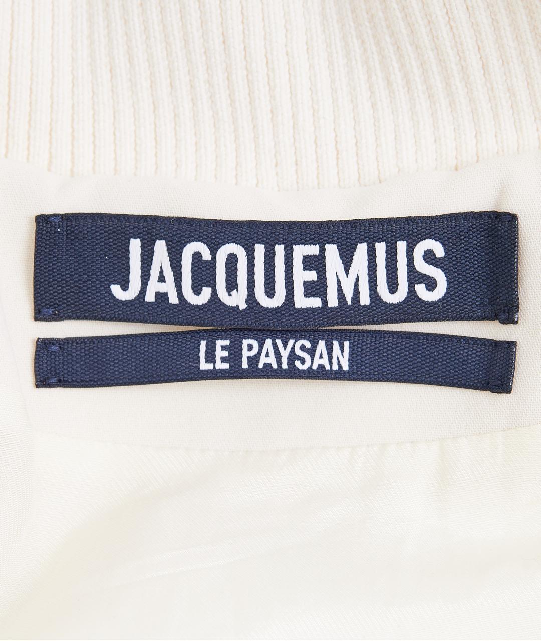 JACQUEMUS Белая шерстяная куртка, фото 4