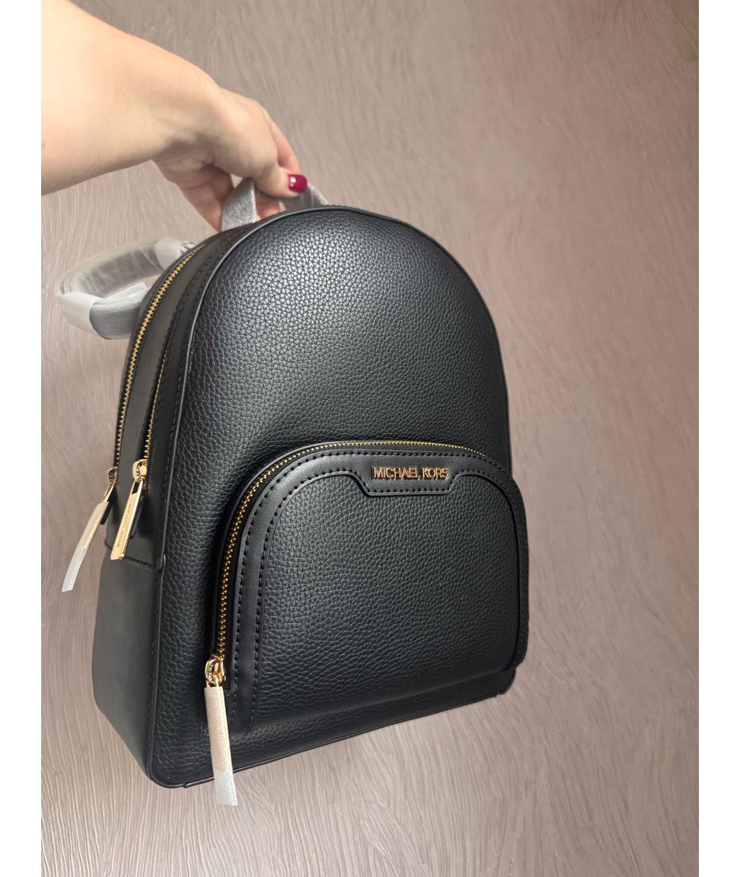 MICHAEL KORS Черный кожаный рюкзак, фото 2