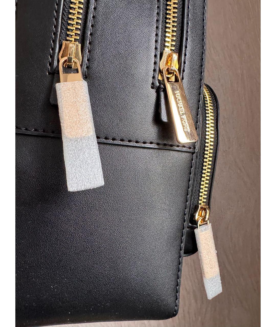 MICHAEL KORS Черный кожаный рюкзак, фото 6