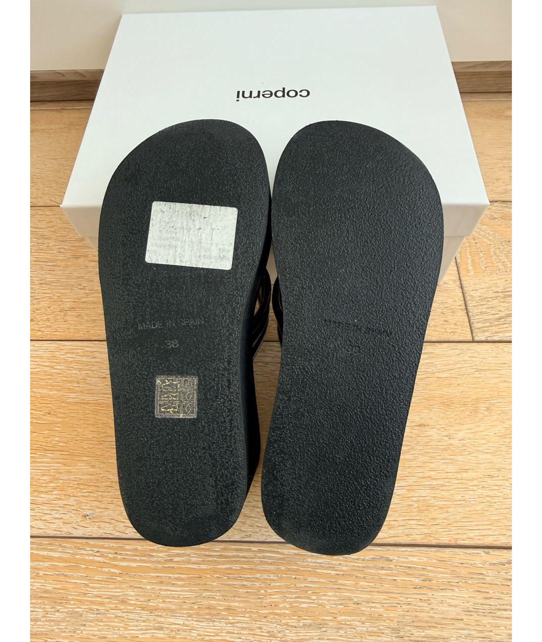 COPERNI Черные шлепанцы, фото 5