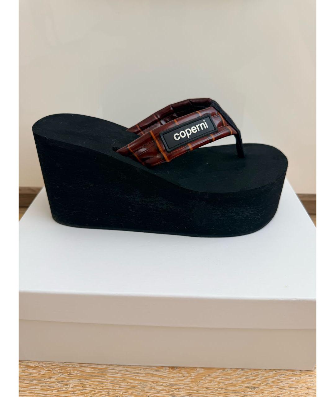 COPERNI Черные шлепанцы, фото 7