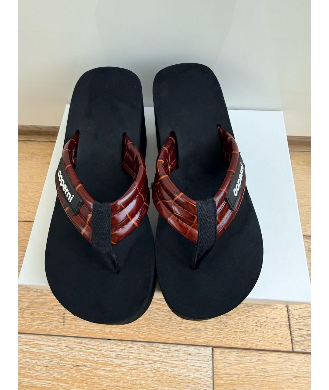 COPERNI Черные шлепанцы, фото 2