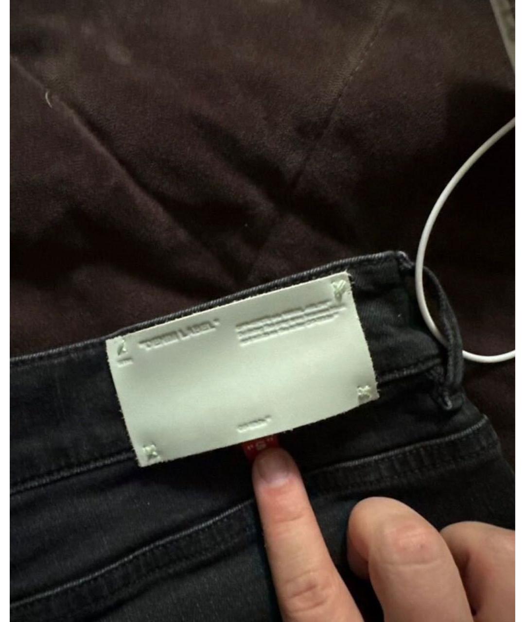 OFF-WHITE Черные джинсы скинни, фото 4