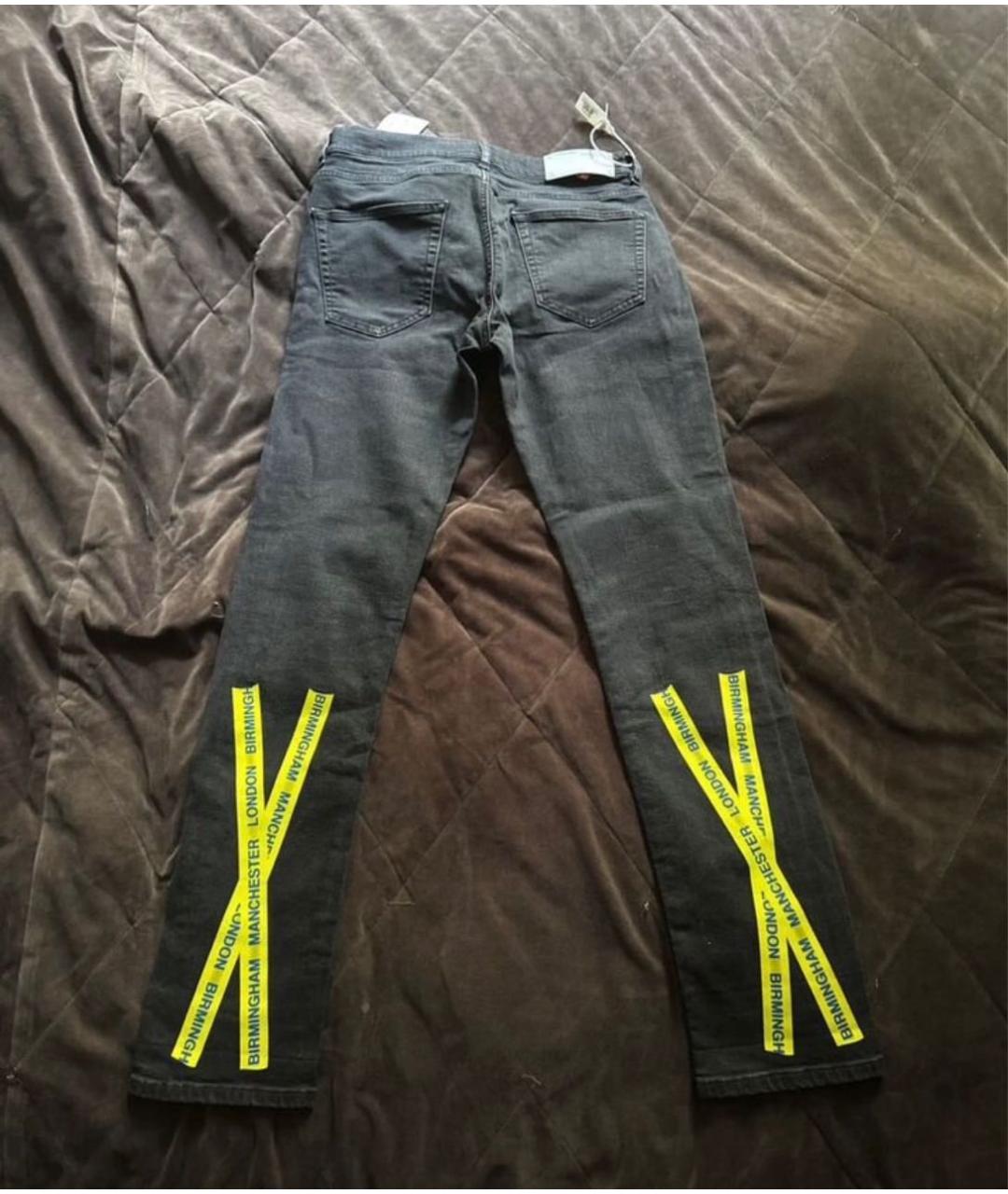 OFF-WHITE Черные джинсы скинни, фото 2