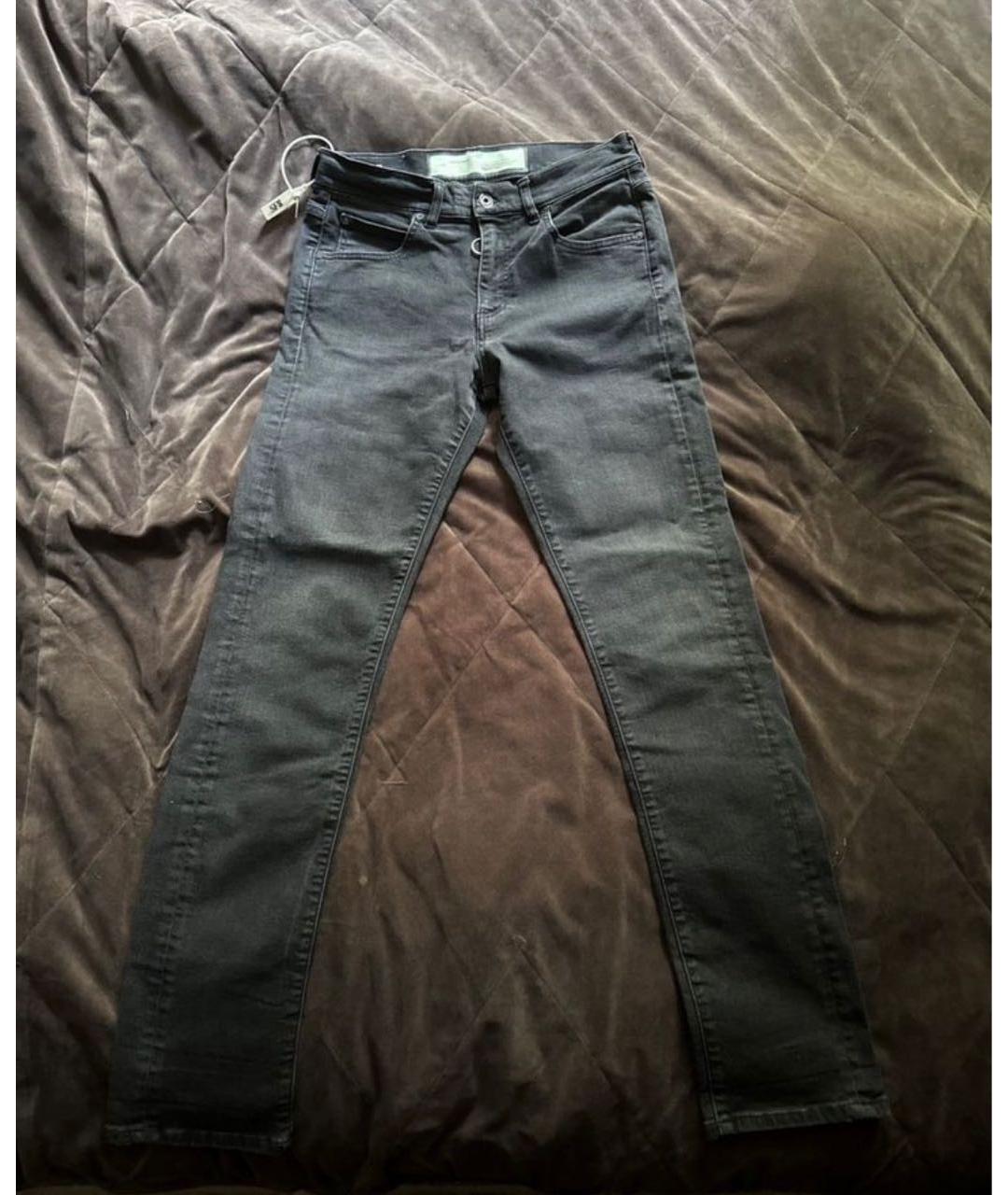 OFF-WHITE Черные джинсы скинни, фото 5