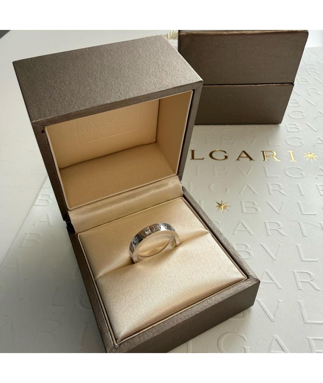 BVLGARI Белое кольцо из белого золота, фото 2