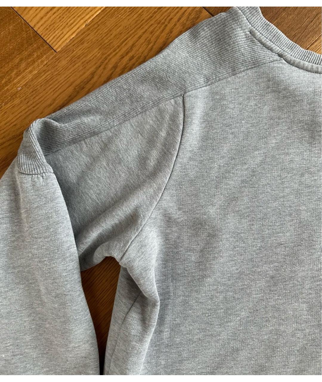 TRUSSARDI Серый хлопковый джемпер / свитер, фото 6