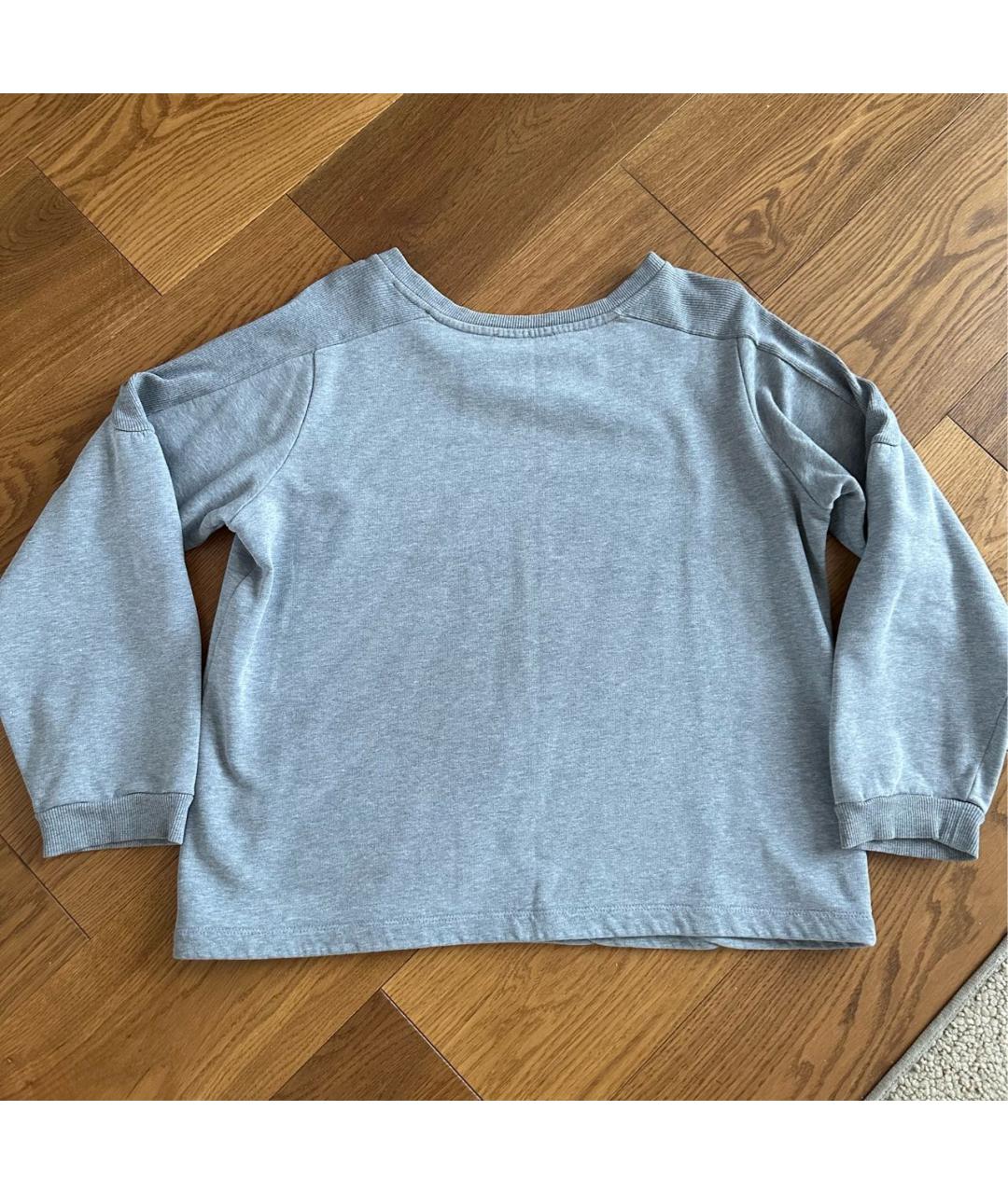 TRUSSARDI Серый хлопковый джемпер / свитер, фото 8