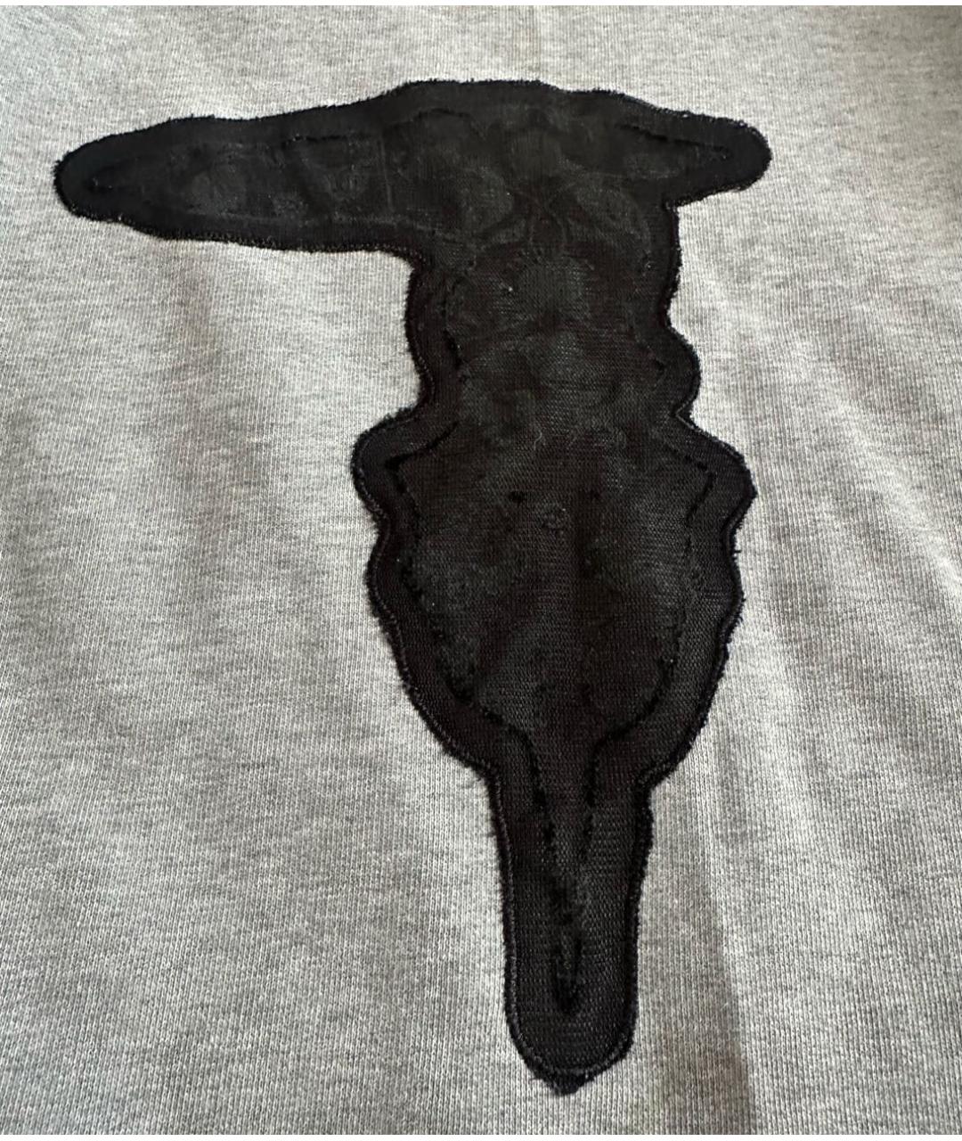 TRUSSARDI Серый хлопковый джемпер / свитер, фото 7