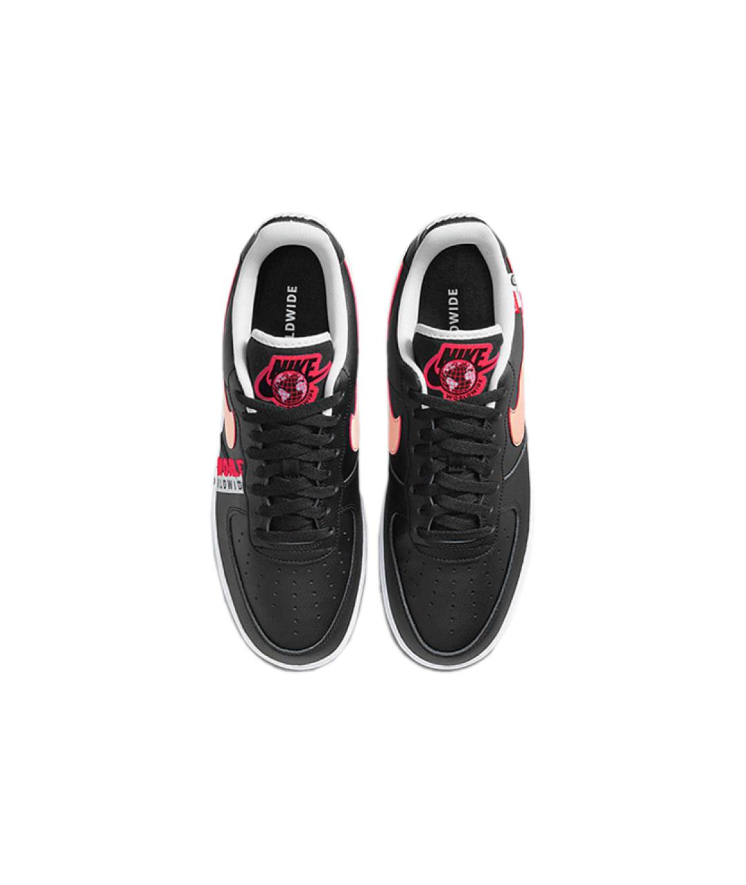 NIKE Черные кожаные низкие кроссовки / кеды, фото 5