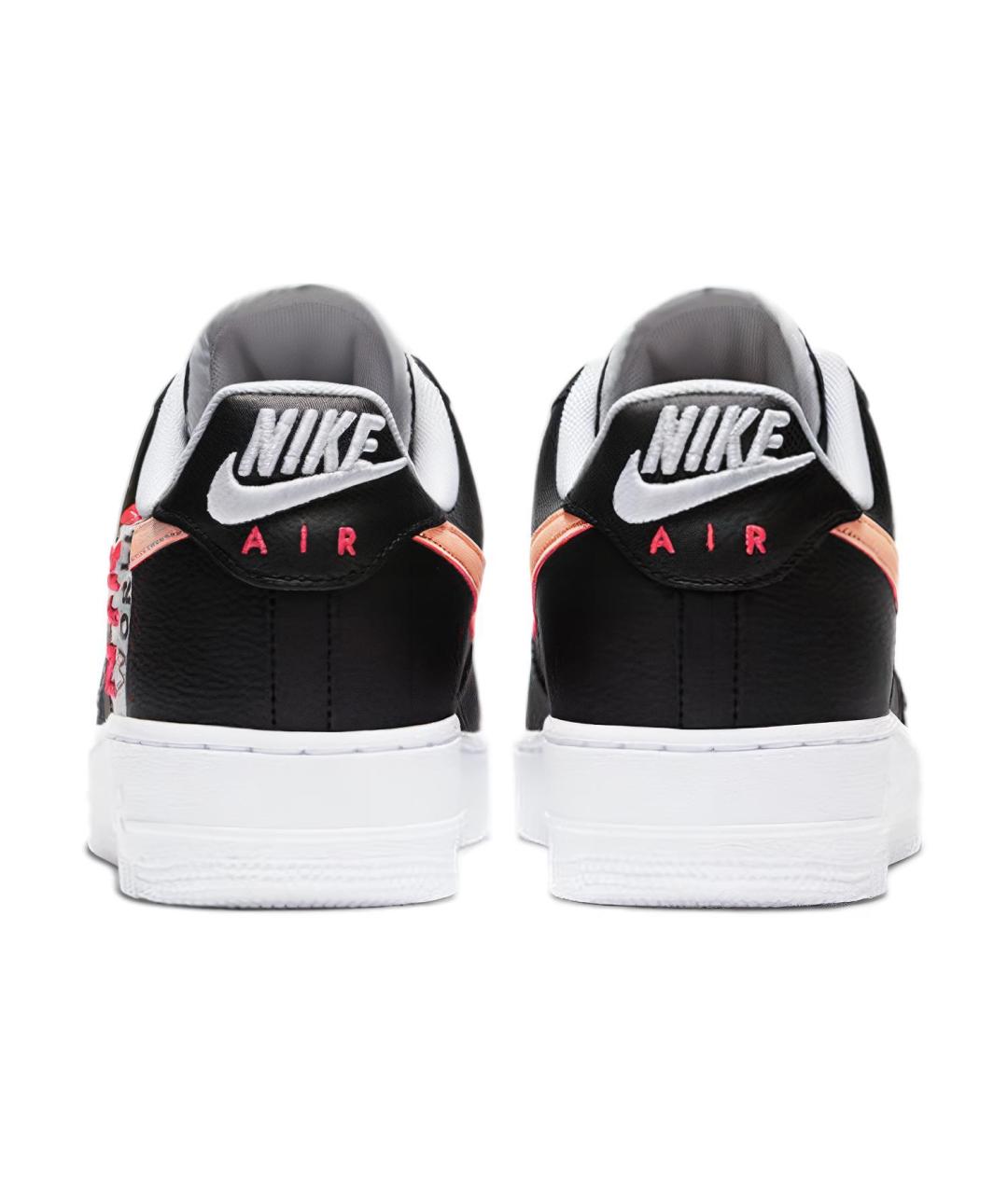 NIKE Черные кожаные низкие кроссовки / кеды, фото 6