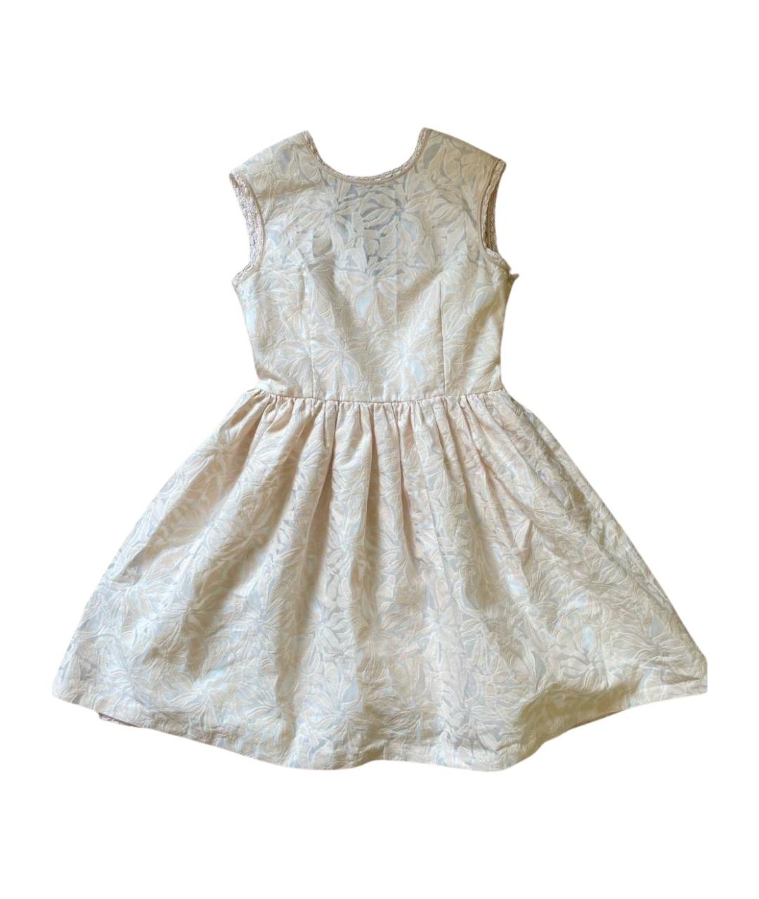 BLUGIRL Бежевое полиэстеровое коктейльное платье, фото 1