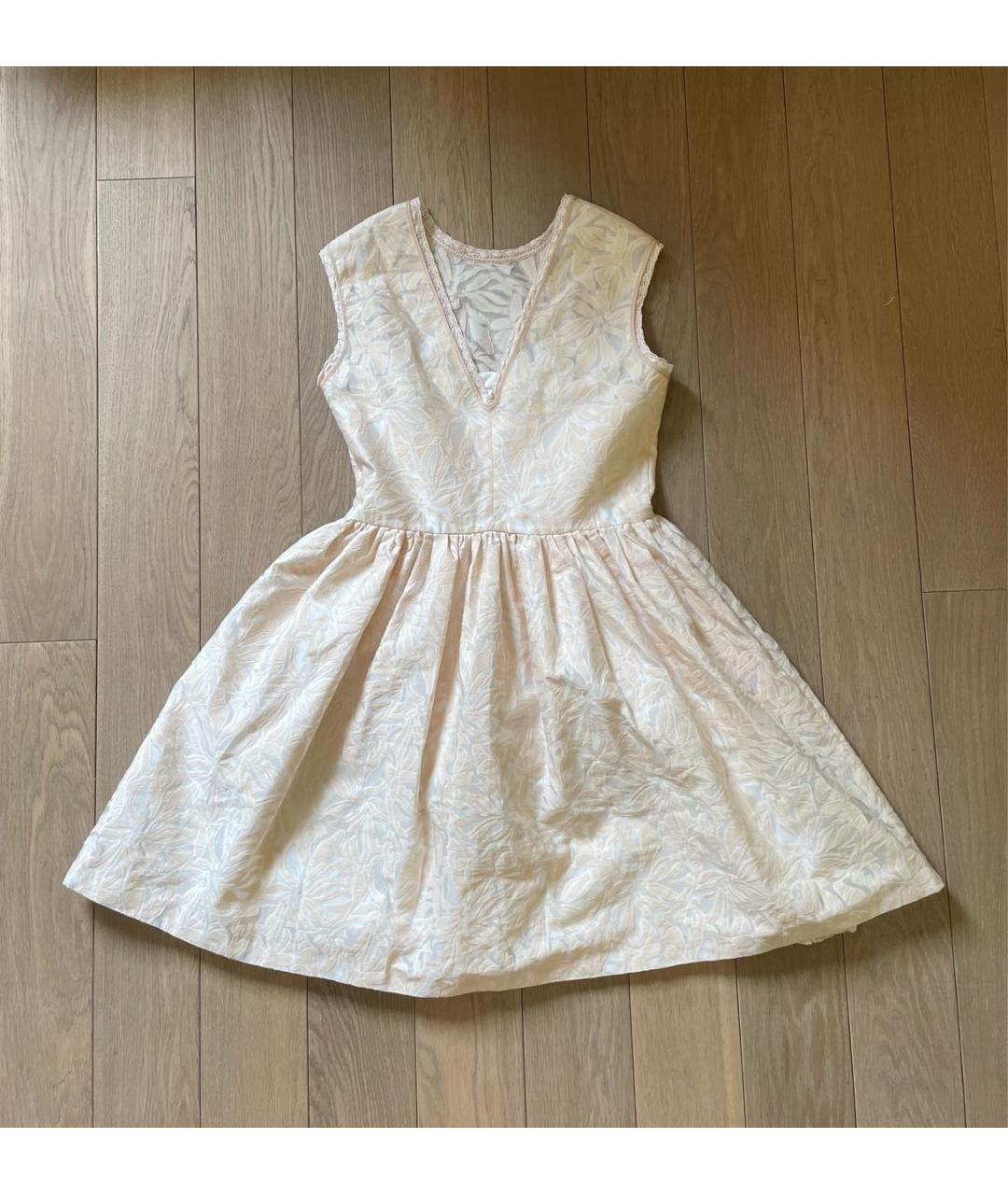 BLUGIRL Бежевое полиэстеровое коктейльное платье, фото 2