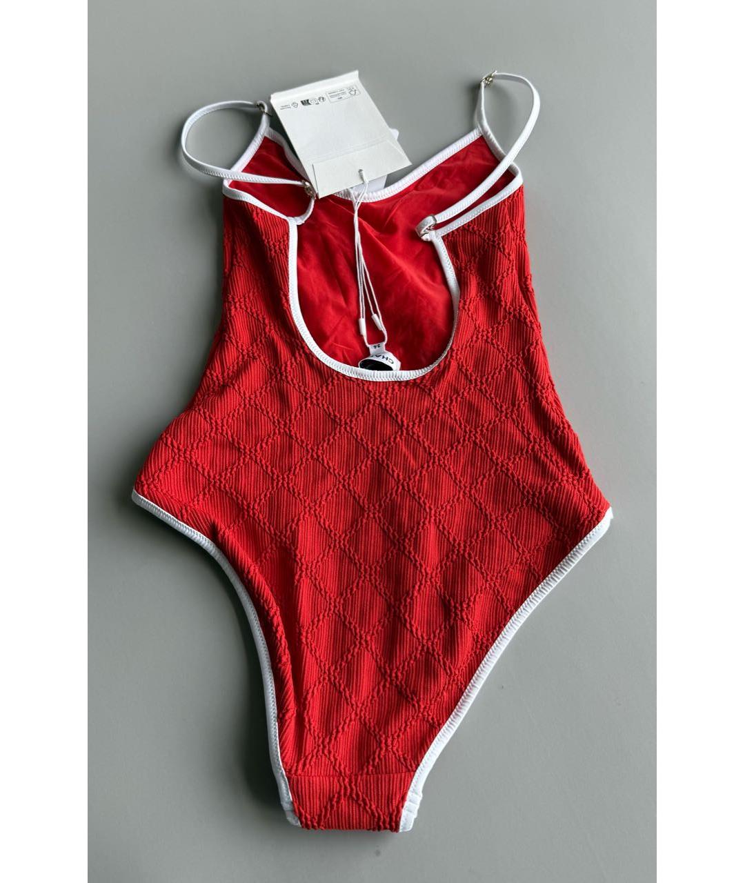 CHANEL Красный купальник, фото 3