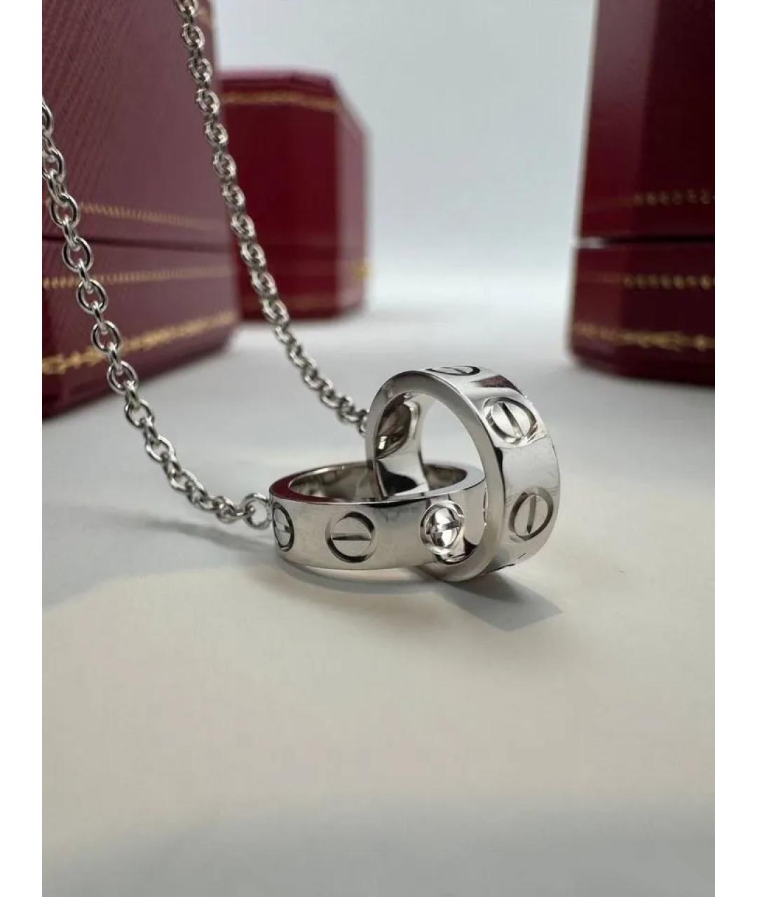 CARTIER Серебрянный браслет из белого золота, фото 2