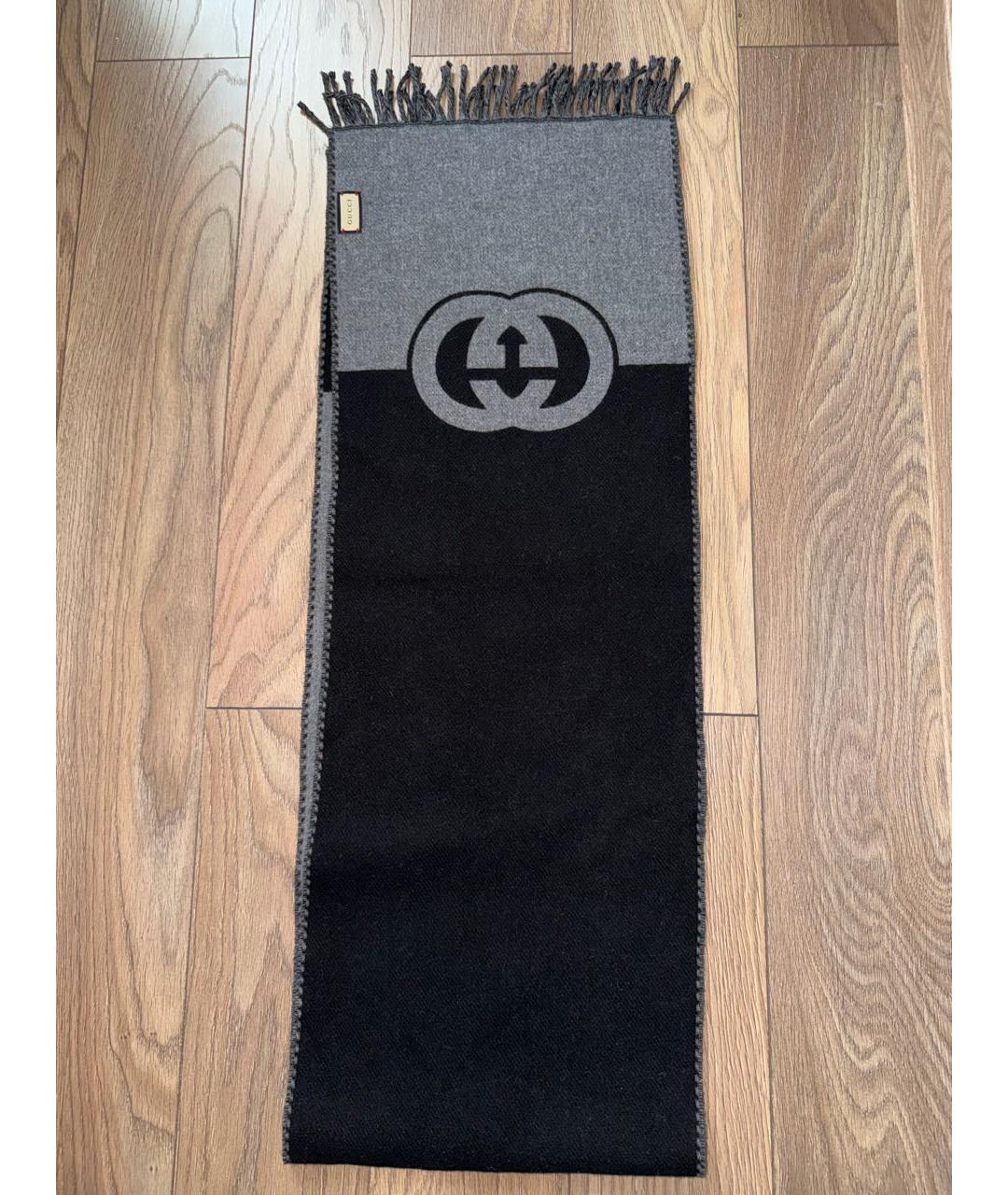 GUCCI Мульти шерстяной шарф, фото 5