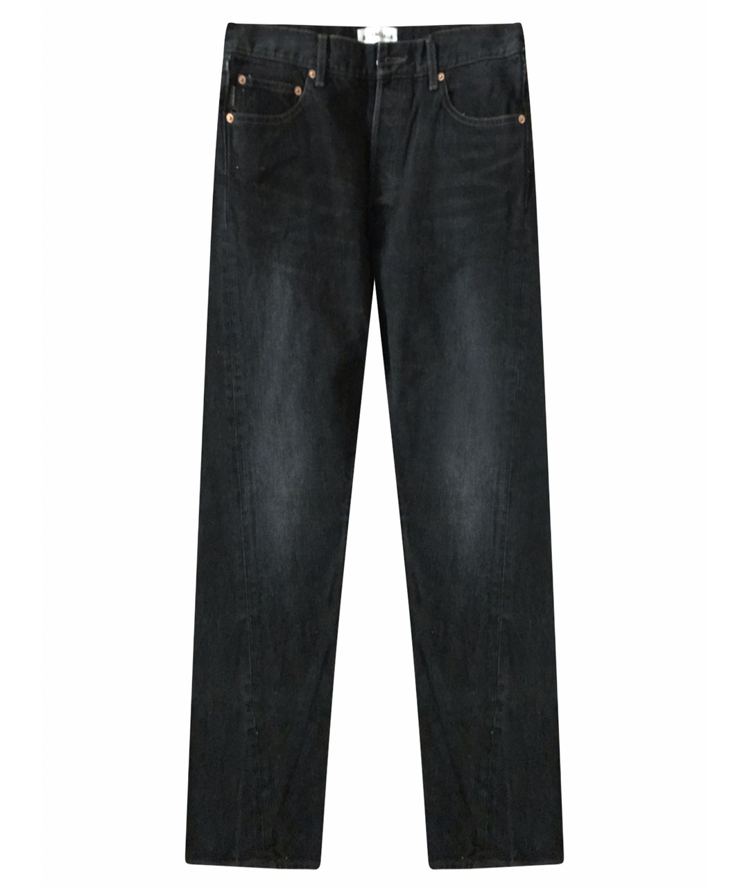 BALENCIAGA Черные хлопковые прямые джинсы, фото 1