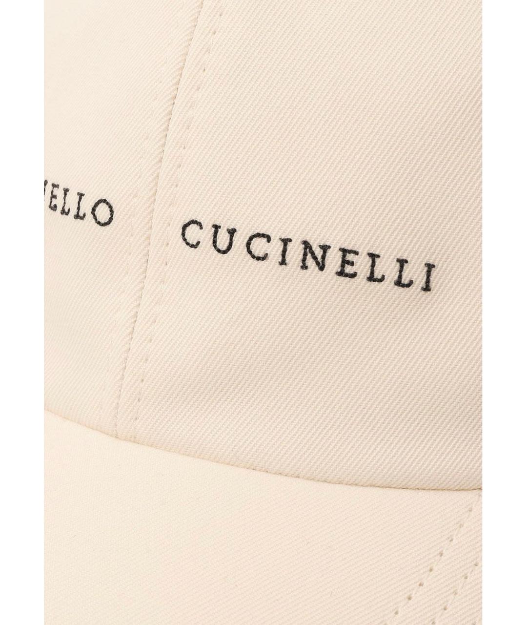 BRUNELLO CUCINELLI Бежевая хлопковая кепка/бейсболка, фото 3