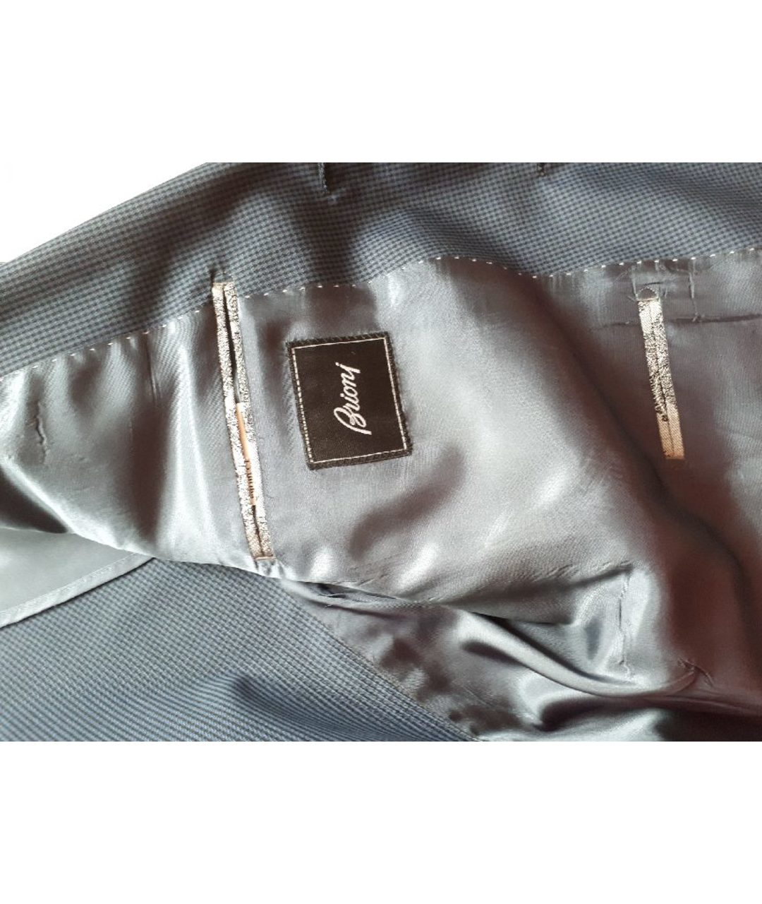 BRIONI Темно-синий вискозный пиджак, фото 3