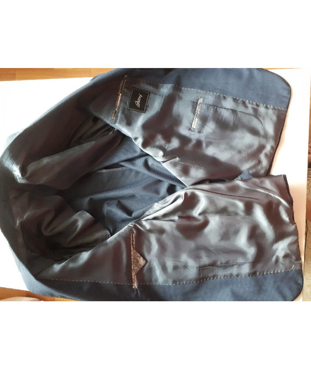 BRIONI Темно-синий вискозный пиджак, фото 4