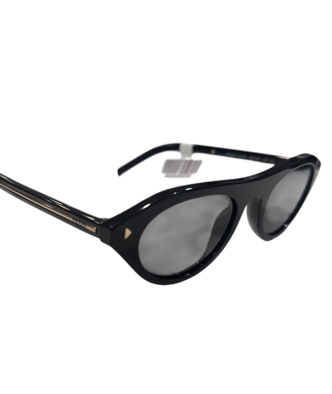 PRADA Черные пластиковые солнцезащитные очки, фото 4