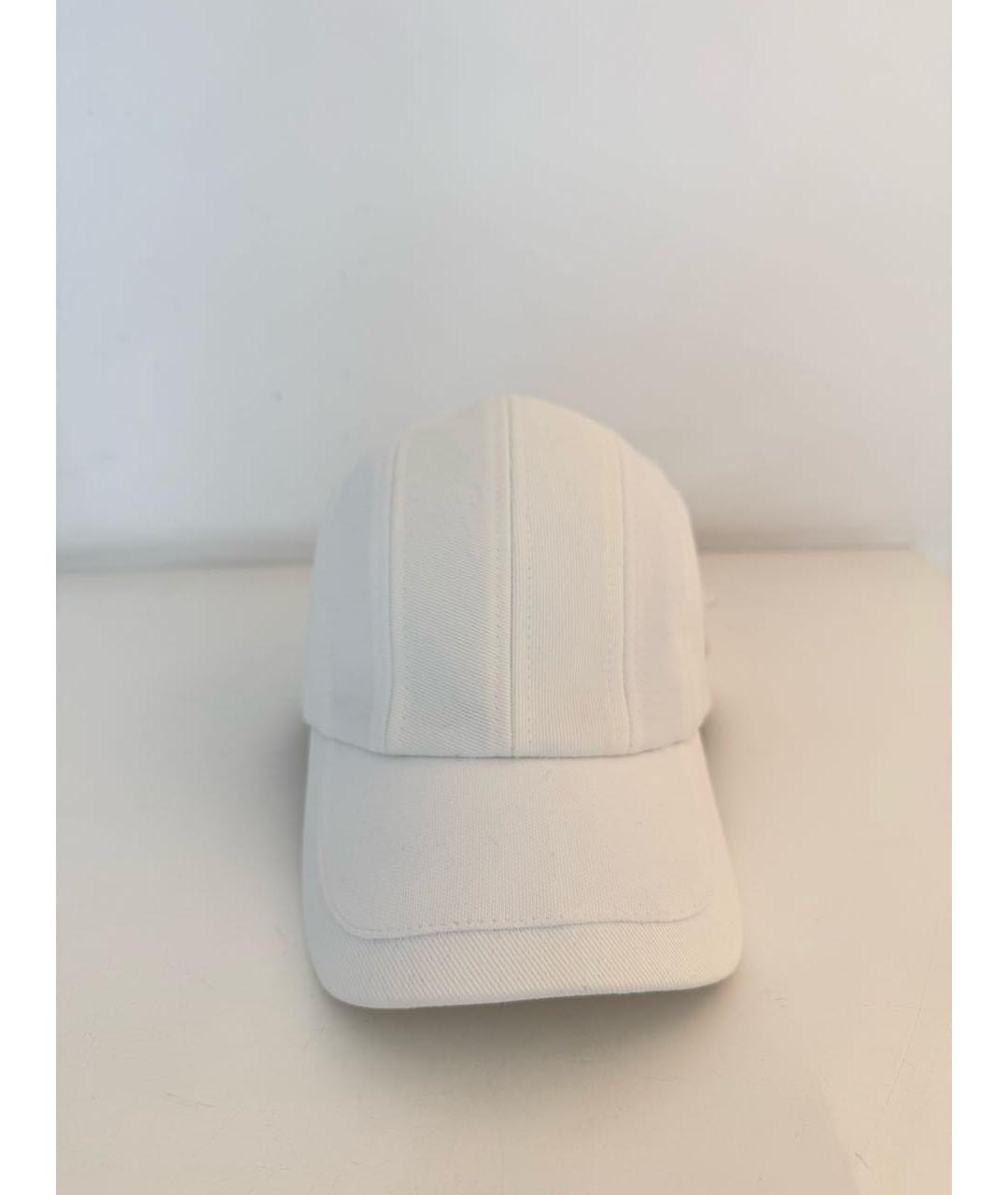 BRUNELLO CUCINELLI Белая хлопковая кепка/бейсболка, фото 4