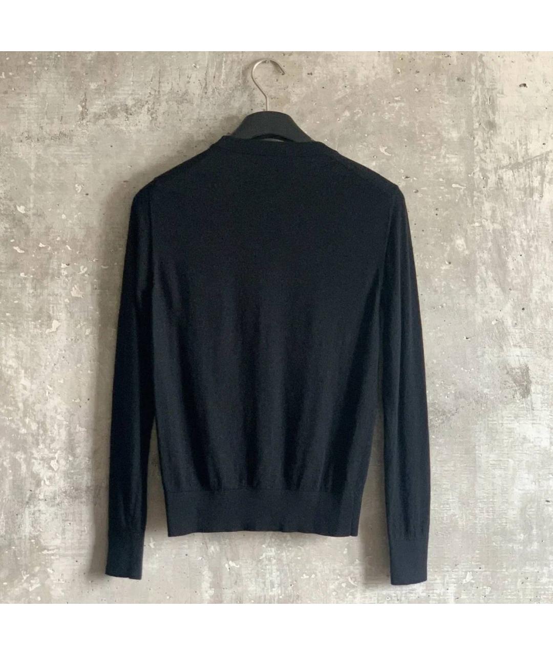 DOLCE&GABBANA Черный шерстяной кардиган, фото 2