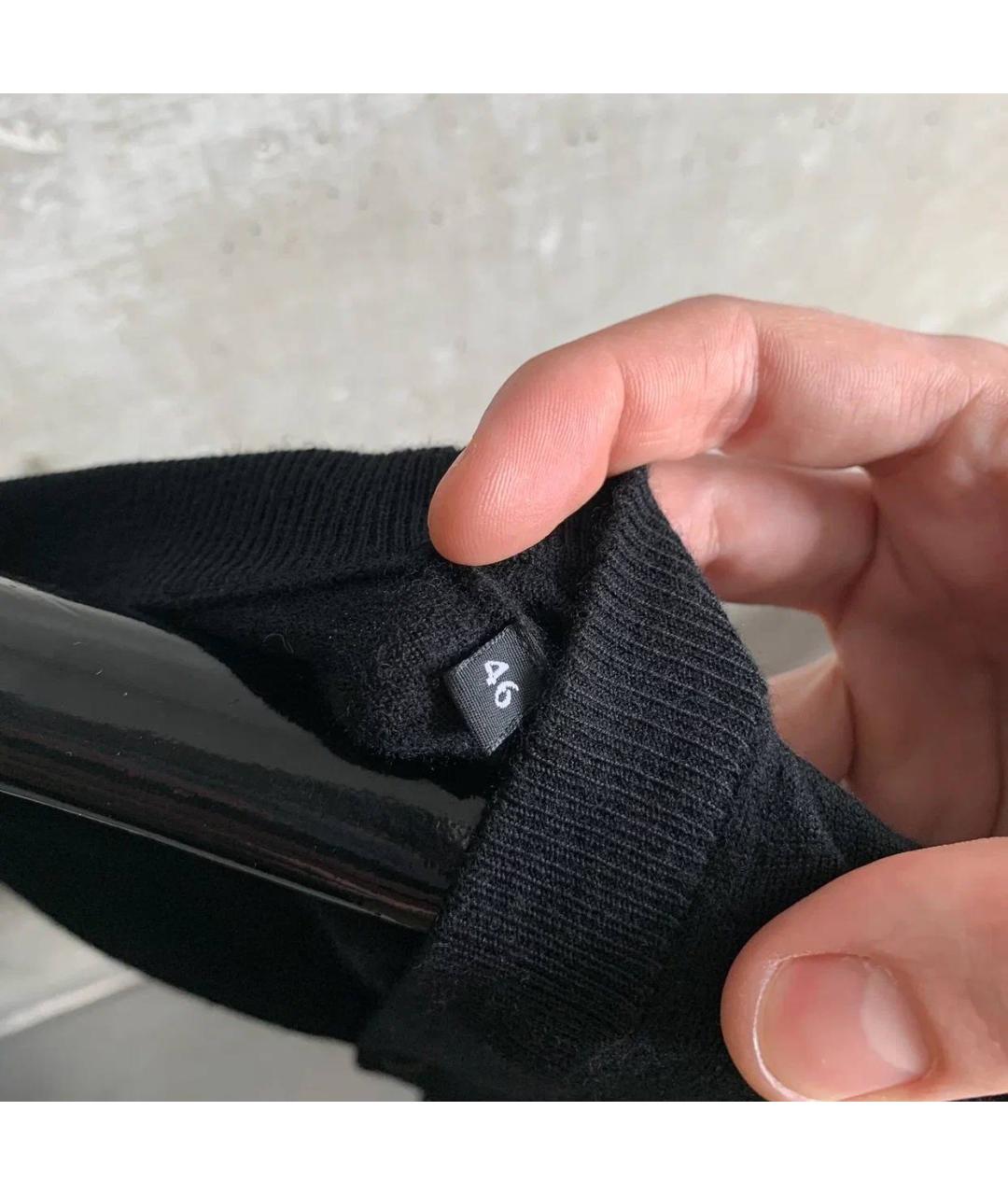 DOLCE&GABBANA Черный шерстяной кардиган, фото 4