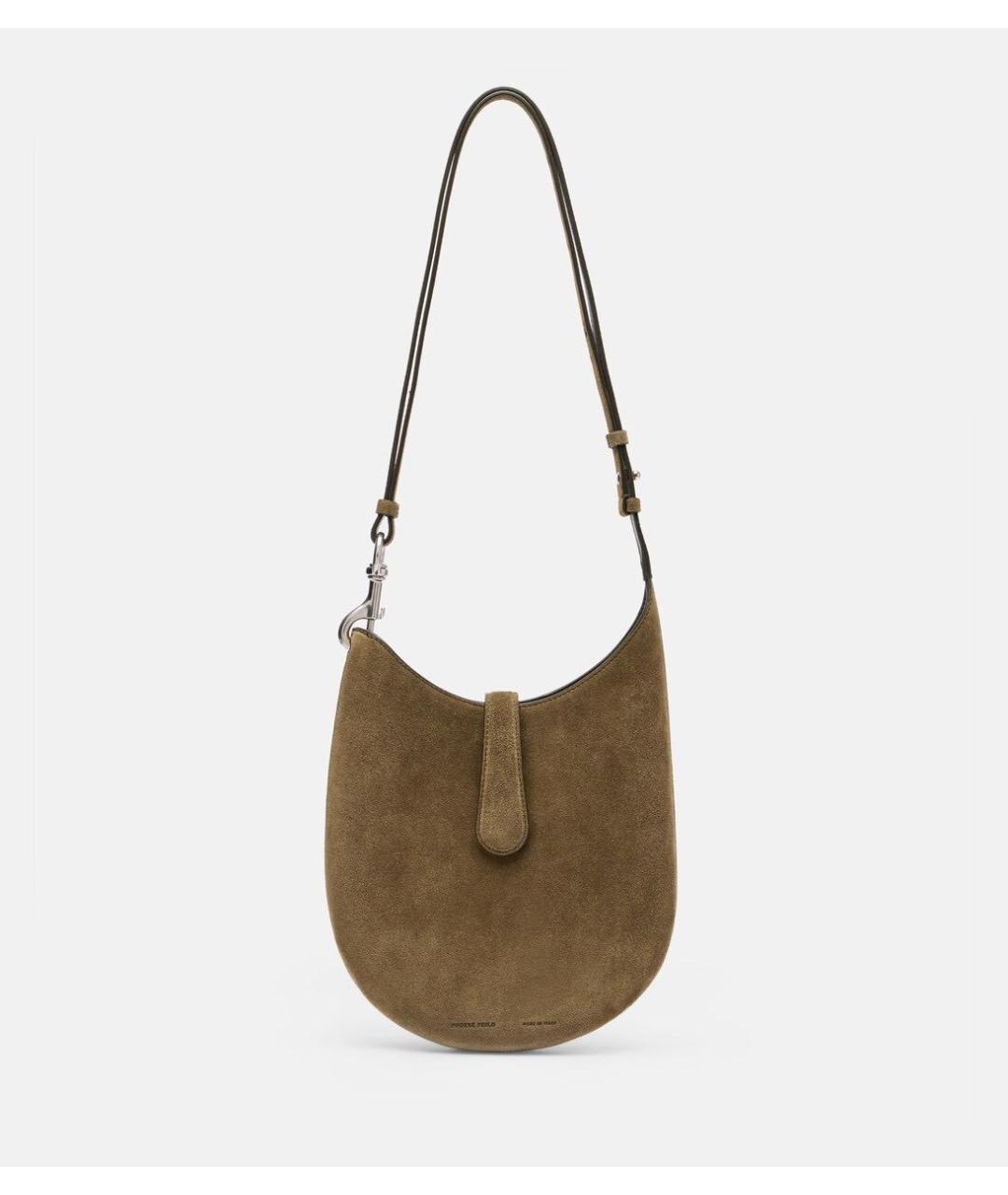 PHOEBE PHILO Хаки замшевая сумка через плечо, фото 6