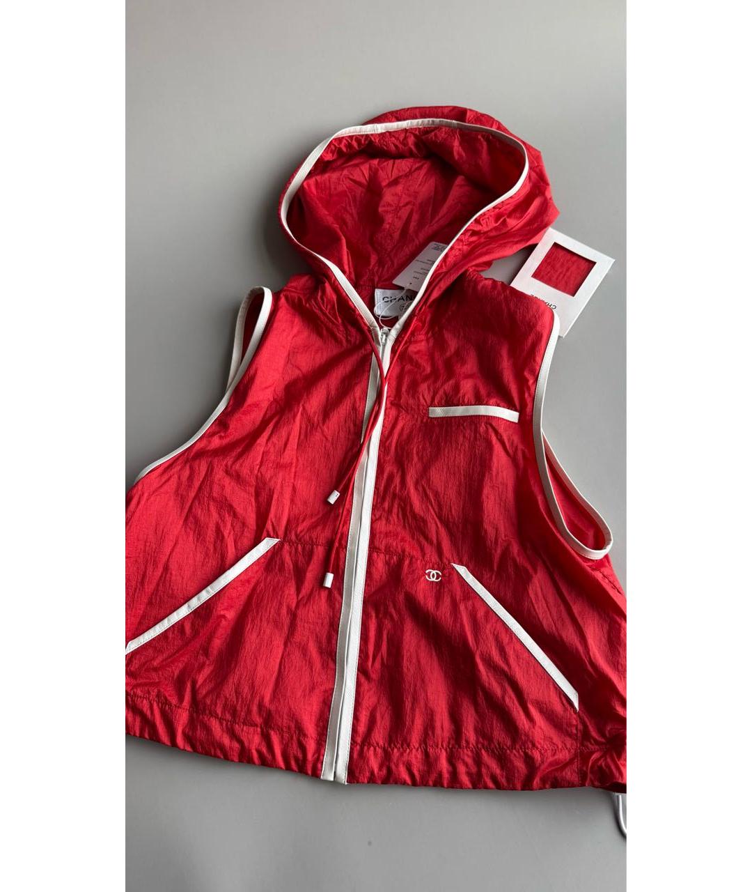 CHANEL Красный жилет, фото 2