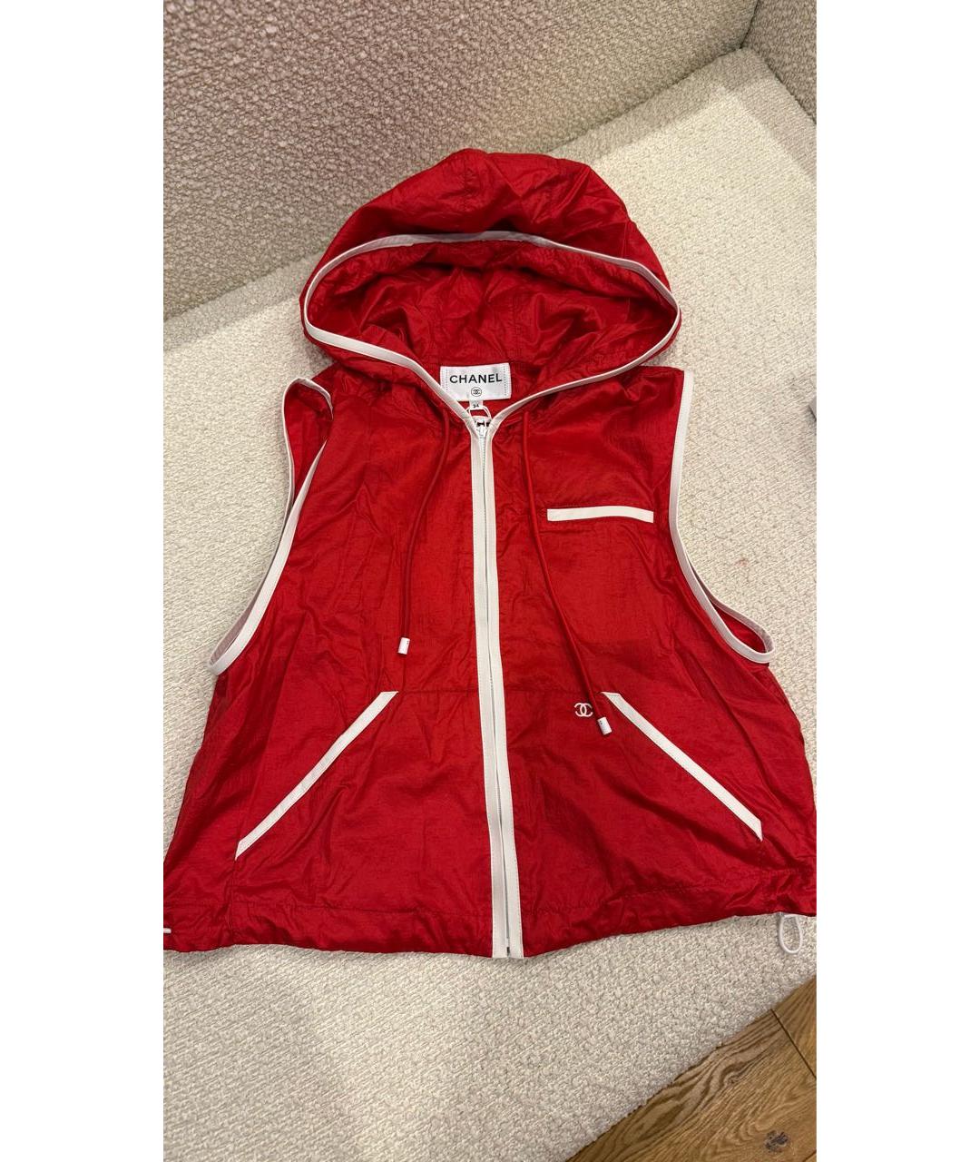 CHANEL Красный жилет, фото 4