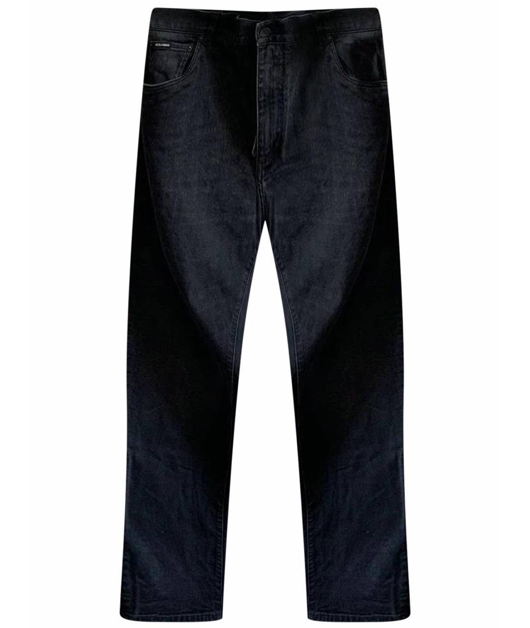 DOLCE&GABBANA Серые хлопко-эластановые прямые джинсы, фото 1