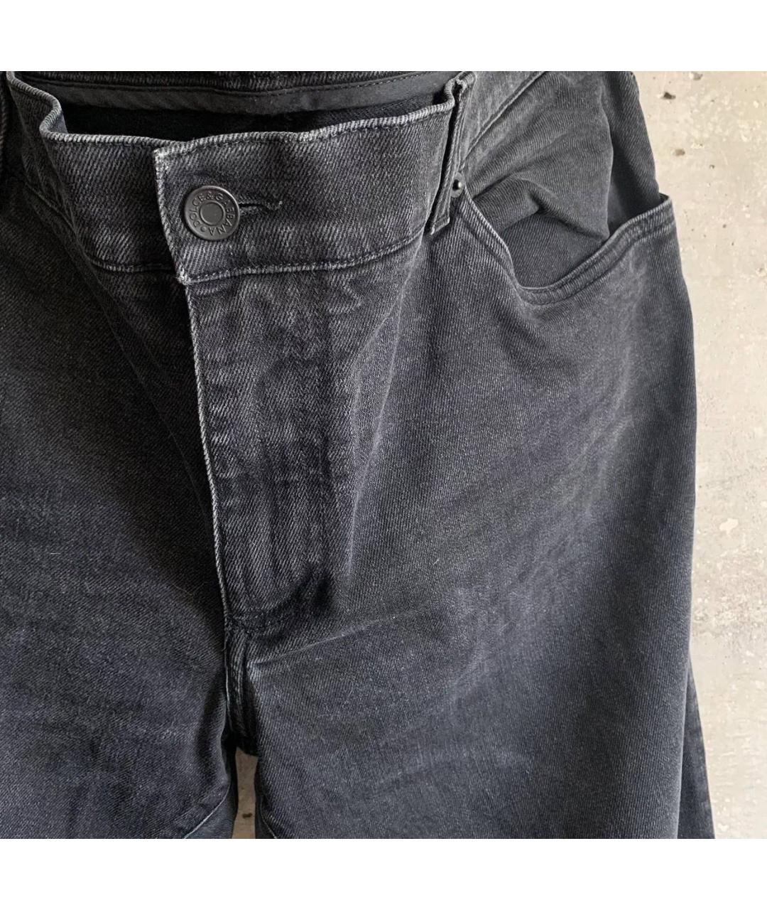 DOLCE&GABBANA Серые хлопко-эластановые прямые джинсы, фото 5