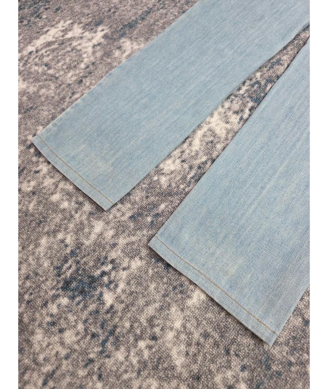 DOLCE&GABBANA Голубые хлопковые прямые джинсы, фото 3