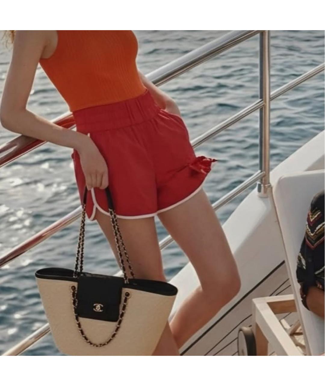 CHANEL Красные шорты, фото 3