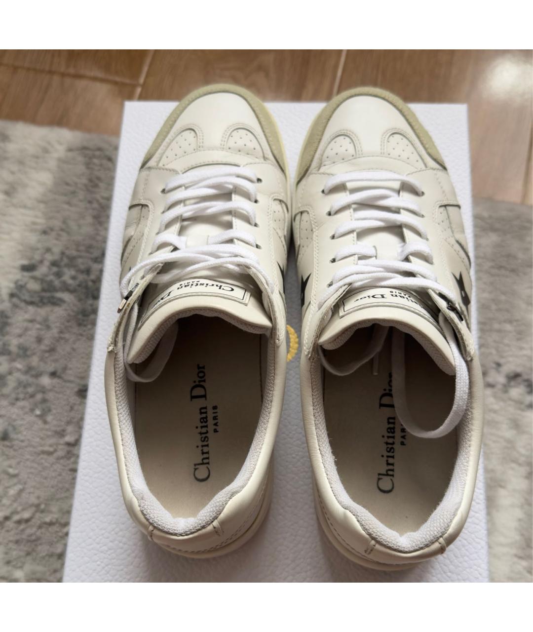 CHRISTIAN DIOR Белые кожаные кеды, фото 3