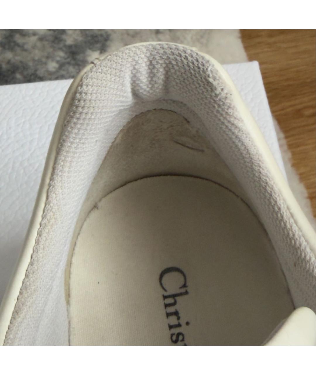 CHRISTIAN DIOR Белые кожаные кеды, фото 5