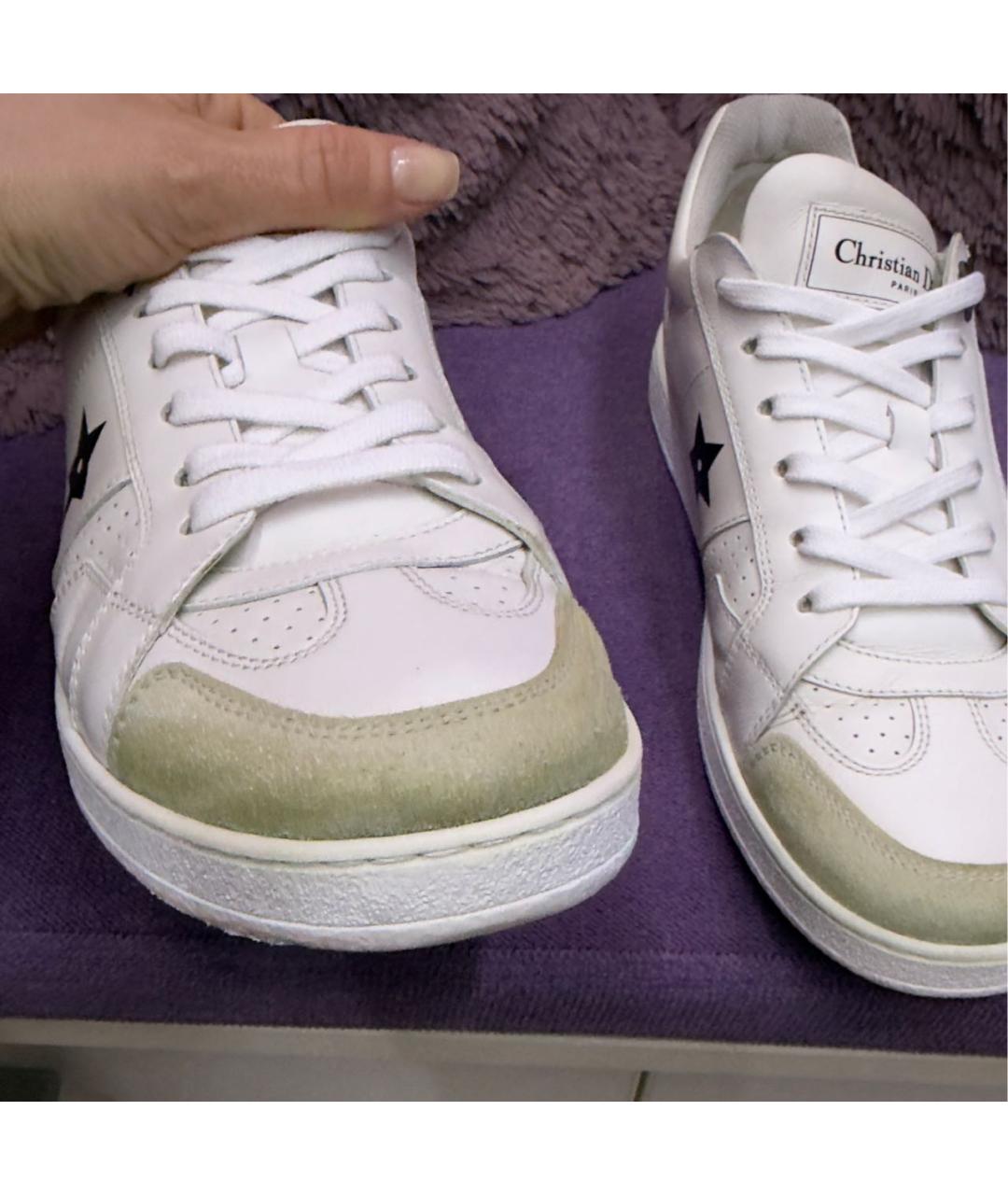 CHRISTIAN DIOR Белые кожаные кеды, фото 7