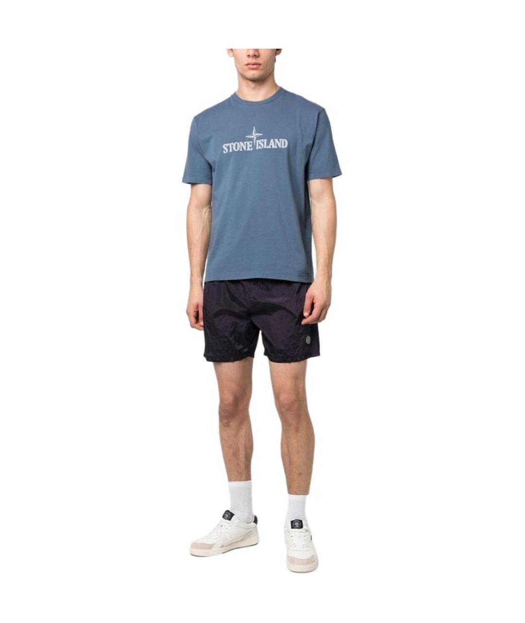 STONE ISLAND Фиолетовые шорты, фото 3