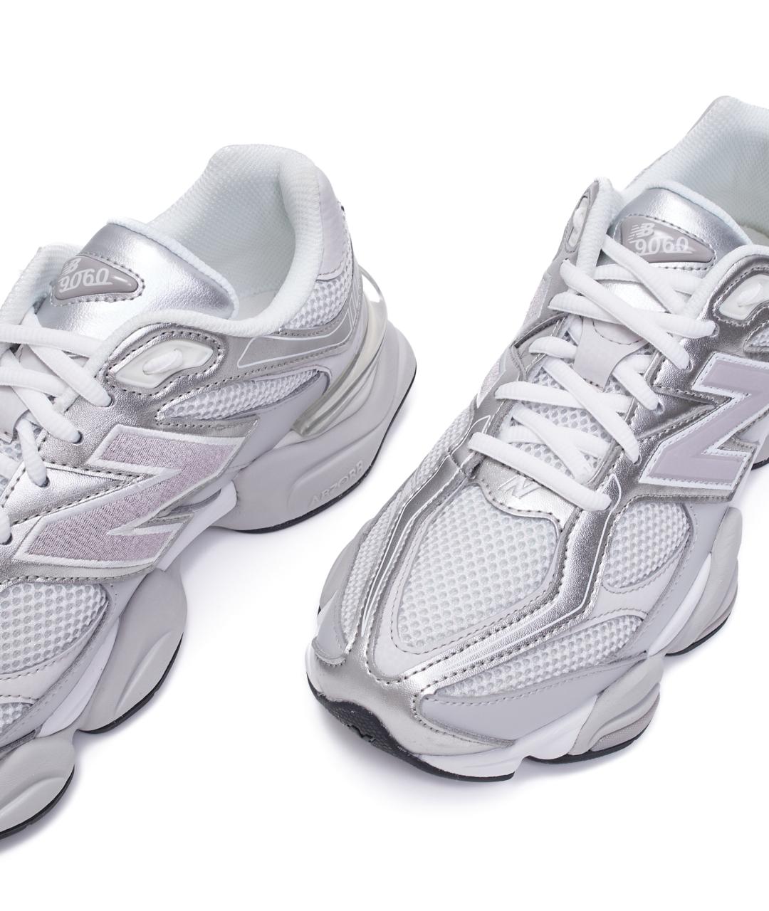 NEW BALANCE Серые кожаные кроссовки, фото 6