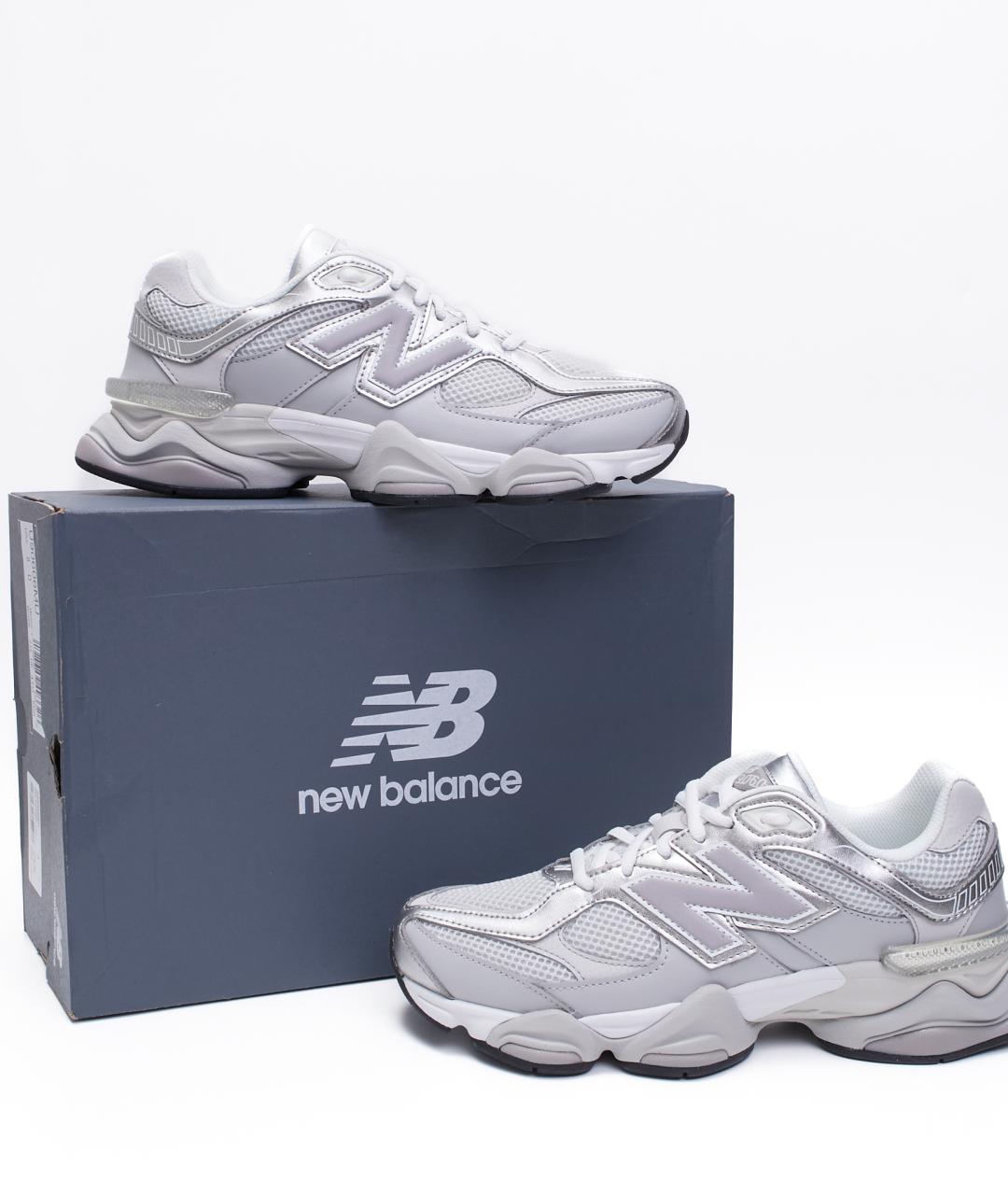 NEW BALANCE Серые кожаные кроссовки, фото 8