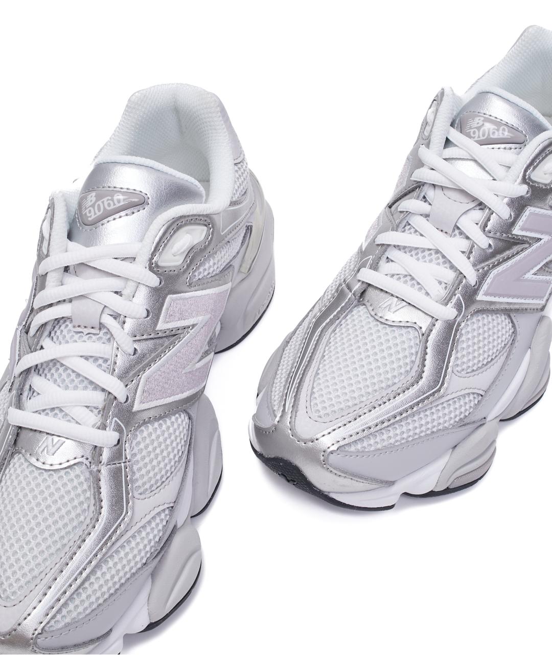 NEW BALANCE Серые кожаные кроссовки, фото 5