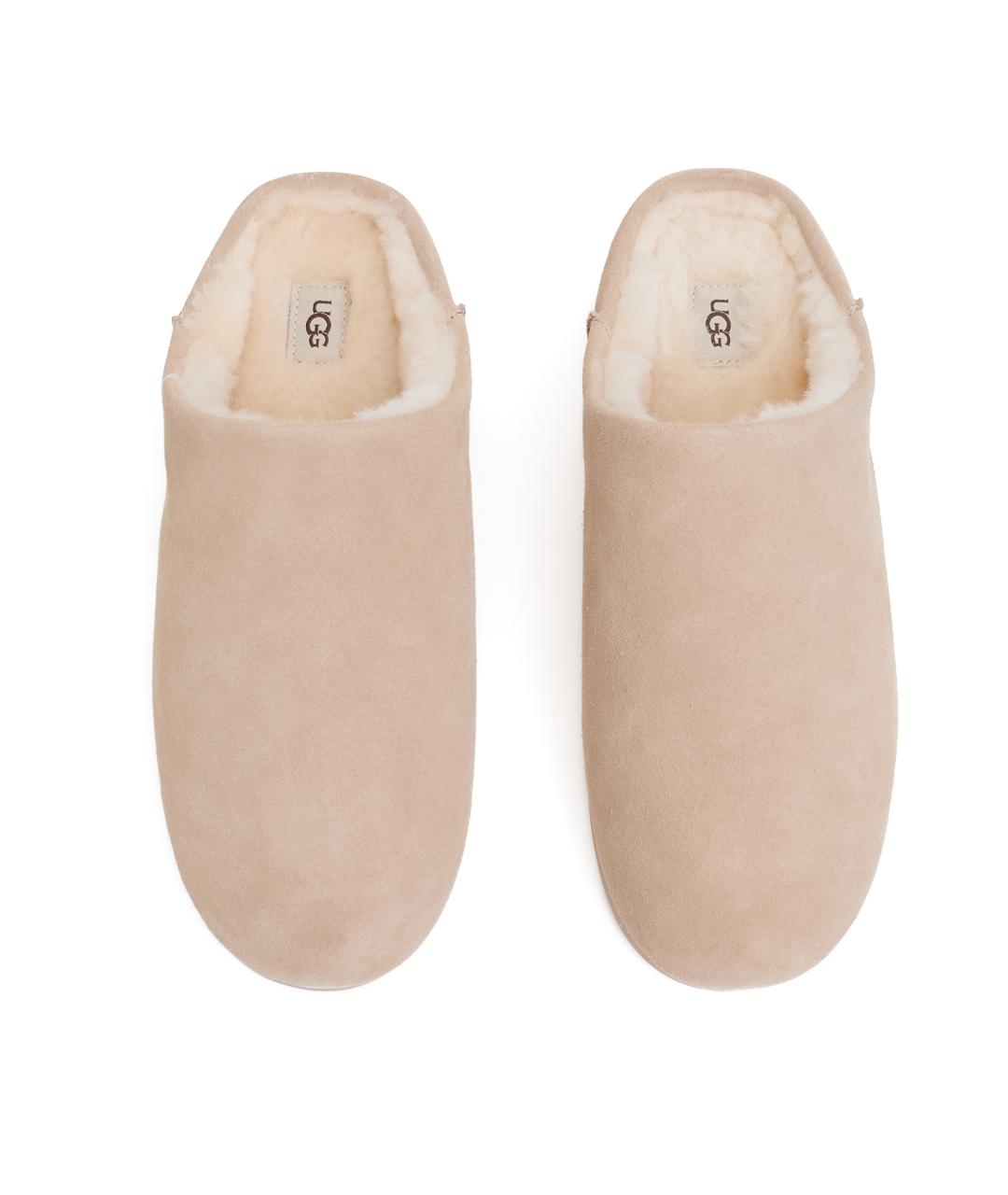 UGG AUSTRALIA Бежевые замшевые сабо, фото 7