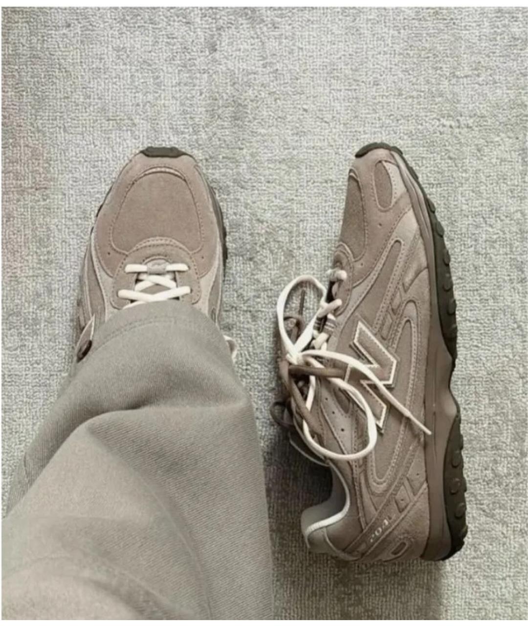 NEW BALANCE Бежевые замшевые кроссовки, фото 9